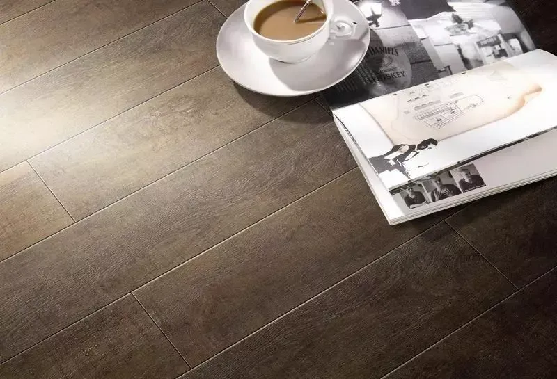 Timber look tile flooring