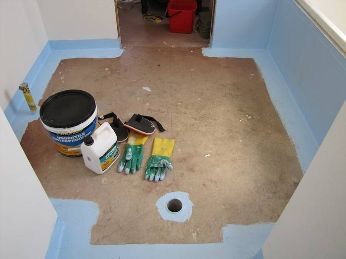 Tiling wet areas - waterproofing