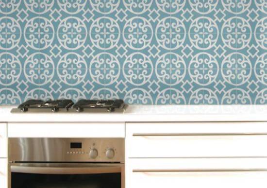 casablanca turquoise tiles kitchen