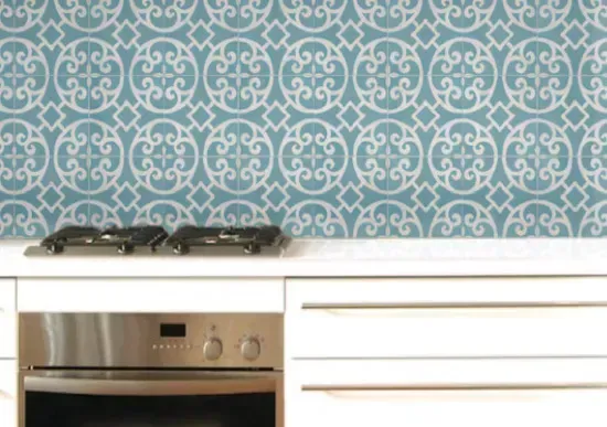 Casablanca Turquoise tiles for kitchen backsplash