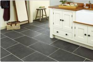 Porcelain slate floor tiles