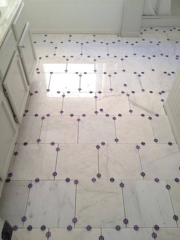 Using tile spacers