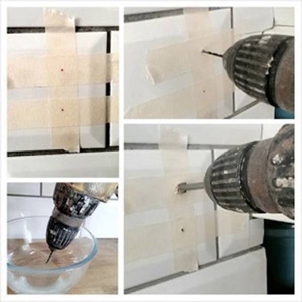 How to drill through tile