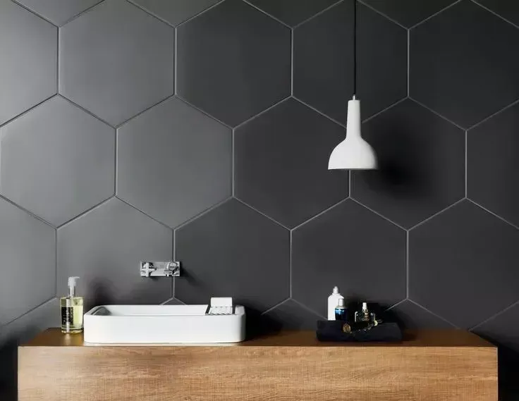 Hex wall tiles