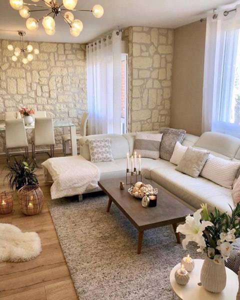 spring inspired living room