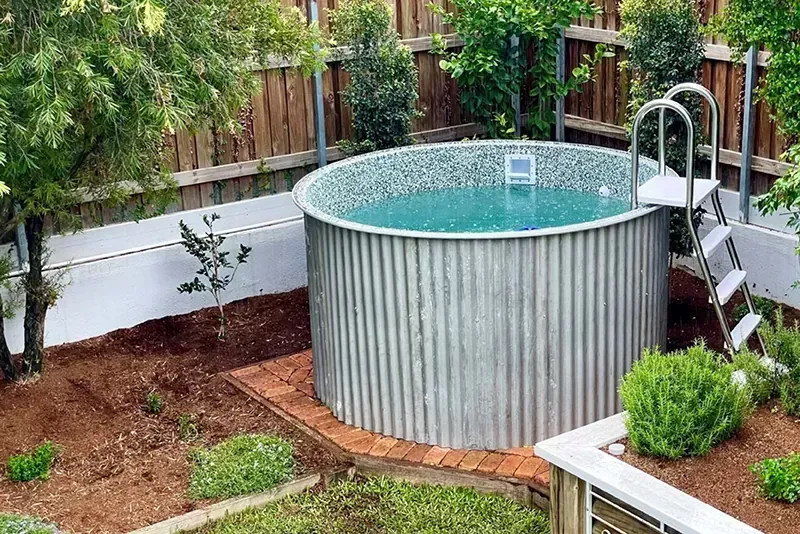 above ground plunge pool